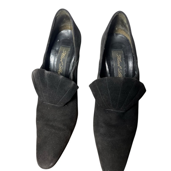 Karl Lagerfeld Charcoal Suede Heels - Vintage - Picture 3 of 5